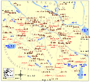 Map of the central Ladakh region