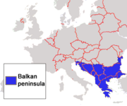 The Balkan peninsula. Nogai held suzerainty over Bulgaria, Serbia. Moldavia and Romania and territories within modern Poland, Belarus and Ukraine.