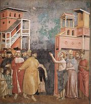 Renunciation of Worldly Goods, attributed to Giotto di Bondone