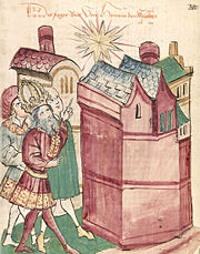 Henry before Tivoli in a fifteenth-century manuscript.