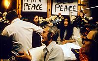 Lennon and Ono recording "Give Peace A Chance," by Roy Kerwood