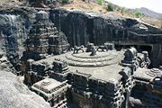 Top view of Kailasanath Temple at Ellora