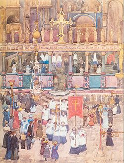 Easter Procession at Saint Mark's Church in 1898