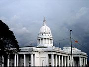 The Colombo City Town Hall in Cinnamon Gardens houses the Town Council and other municipal offices.