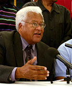 James Lawson speaking at a community meeting in Nashville, Tennessee in 2005.
