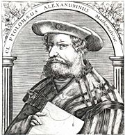 A sixteenth-century depiction of Ptolemy.