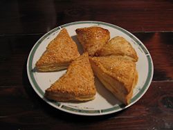 Cheese and potato-filled burek.