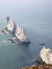 The Needles—part of the extensive Southern England Chalk Formation.