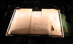 A conductor's score