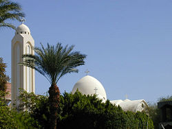 A modern Coptic monastery.