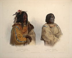 Mehkskeme-Sukahs, Blackfoot chief (Karl Bodmer)