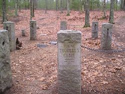Site of Thoreau's cabin in 2004