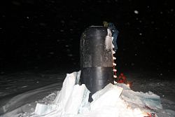USS Charlotte at the North Pole in 2005