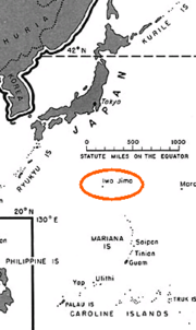 Location of Iwo Jima
