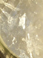 Detail of acetic acid crystals.