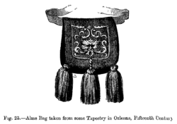 Alms bag taken from some tapestry in Orleans, c. fifteenth century