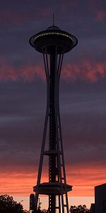 The Space Needle is the most famous architectural legacy of the Century 21 Exposition.