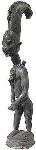 Statue of the orisha Eshu, Oyo, Nigeria, c1920.