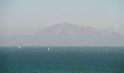 A view across the Strait of Gibraltar