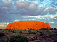 Uluru in the evening