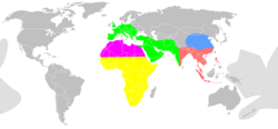 The racial classification scheme of Carleton S. Coon during the Pleistocene.