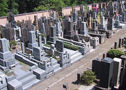 A graveyard in Tokyo