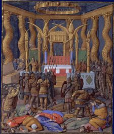 Pompey defiles the Temple.