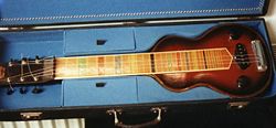 Early lap steel guitar.