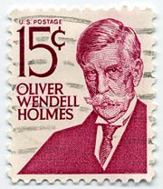 1968 postage stamp issued by the U.S. Post Office to commemorate Oliver Wendell Holmes, Jr.