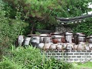 Large earthenware Jars used for storing Kimchi