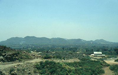 The carbonatite complex of Sukulu, Uganda, as seen from Tororo Rock.
