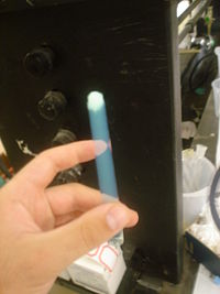 Aerogel produced at Florida State University by Elliot Schwartz and Robert Palmer.