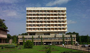 Ahmadu Bello University Senate building. Founded by Ahmadu Bello in 1962. He served as its first Chancellor.