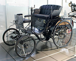 Karl Benz's "Velo" model (1894) entered into the first automobile race
