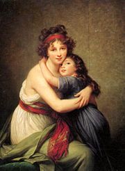 Self-portrait with Daughter, 1789, oil, by Élisabeth Vigée-Le Brun