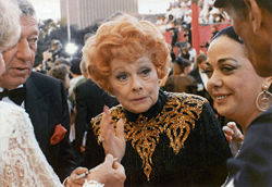Lucille Ball at her last public appearance. Photo taken at the 61st Academy Awards by Alan Light.