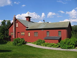 The rear of Norman Rockwell's studio.