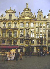 Old houses on Brussels' Grand Place or Grote Markt