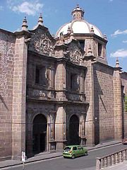 The Temple of Santa Rosa in Morelia, Mexico