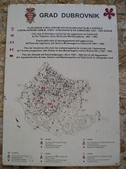 Dubrovnik Shelling (black dots) 1991 to 1992.