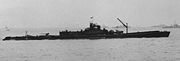 An Imperial Japanese Navy's I-400 class submarine, the largest submarine type of World War II.
