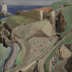 The Fort, circa 1925 - 1926. Fort Mailly, a ruined sixteenth-century fortification on the outskirts of Port Vendres.
