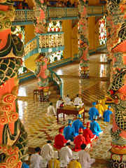 Cao Đài temple near Hồ Chí Minh City, Vietnam