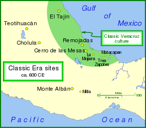 Teotihuacán and other important Classic Era settlements.