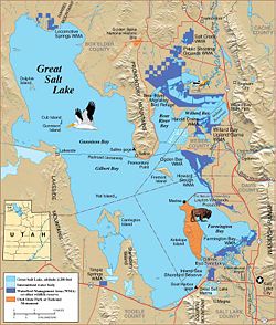 Map of Great Salt Lake