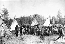 Kootenai Group Near Tipis (c. 1900).