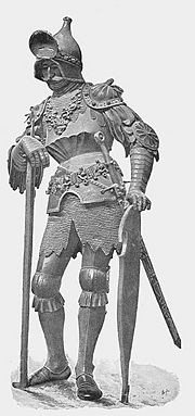 Bronze statue of Theodoric the Great , from the monument of the Emperor Maximillian in the Franciscan church at Innsbruck.