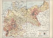 Map showing the distribution of Jews in the German Empire in the 1890s