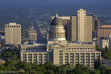 The Utah State Capitol, Salt Lake City.