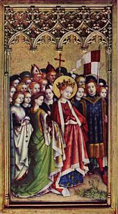 Saint Ursula painted by Stefan Lochner